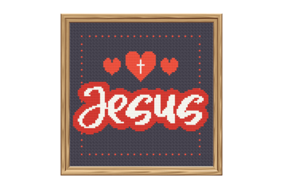 Jesus Cross Stitch Pattern