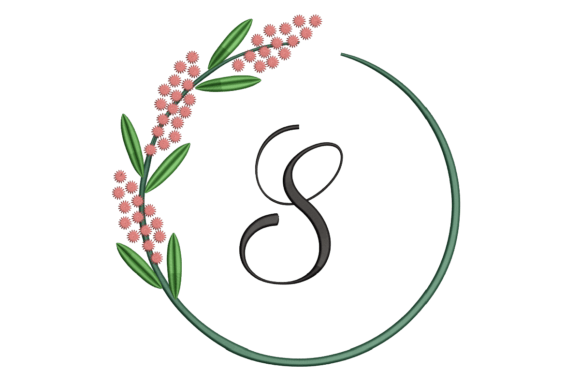 Monogram S: Elegant Embroidery for Personalized Gifts
